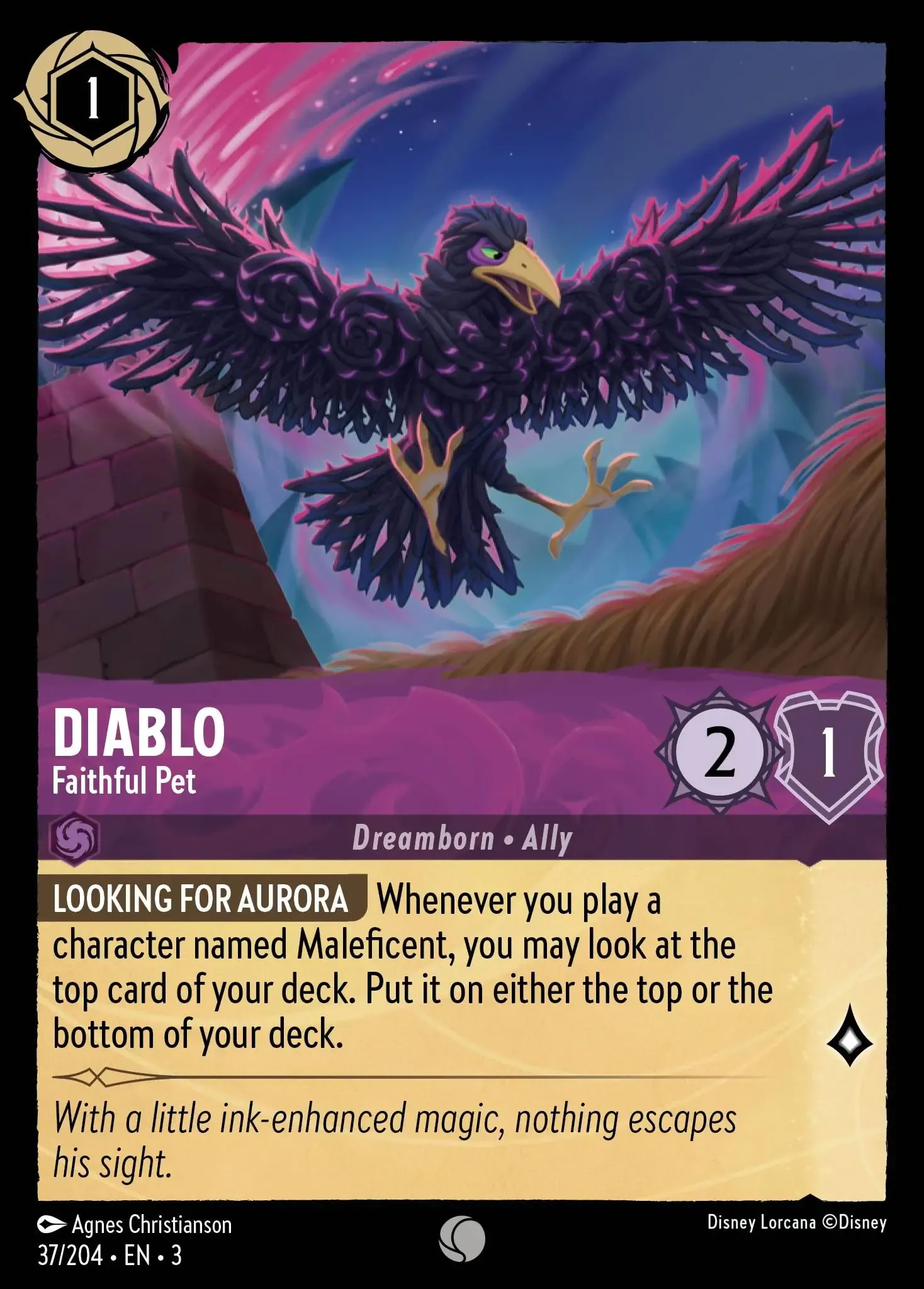 Lorcana - Diablo - Faithful Pet - Into the Inklands
