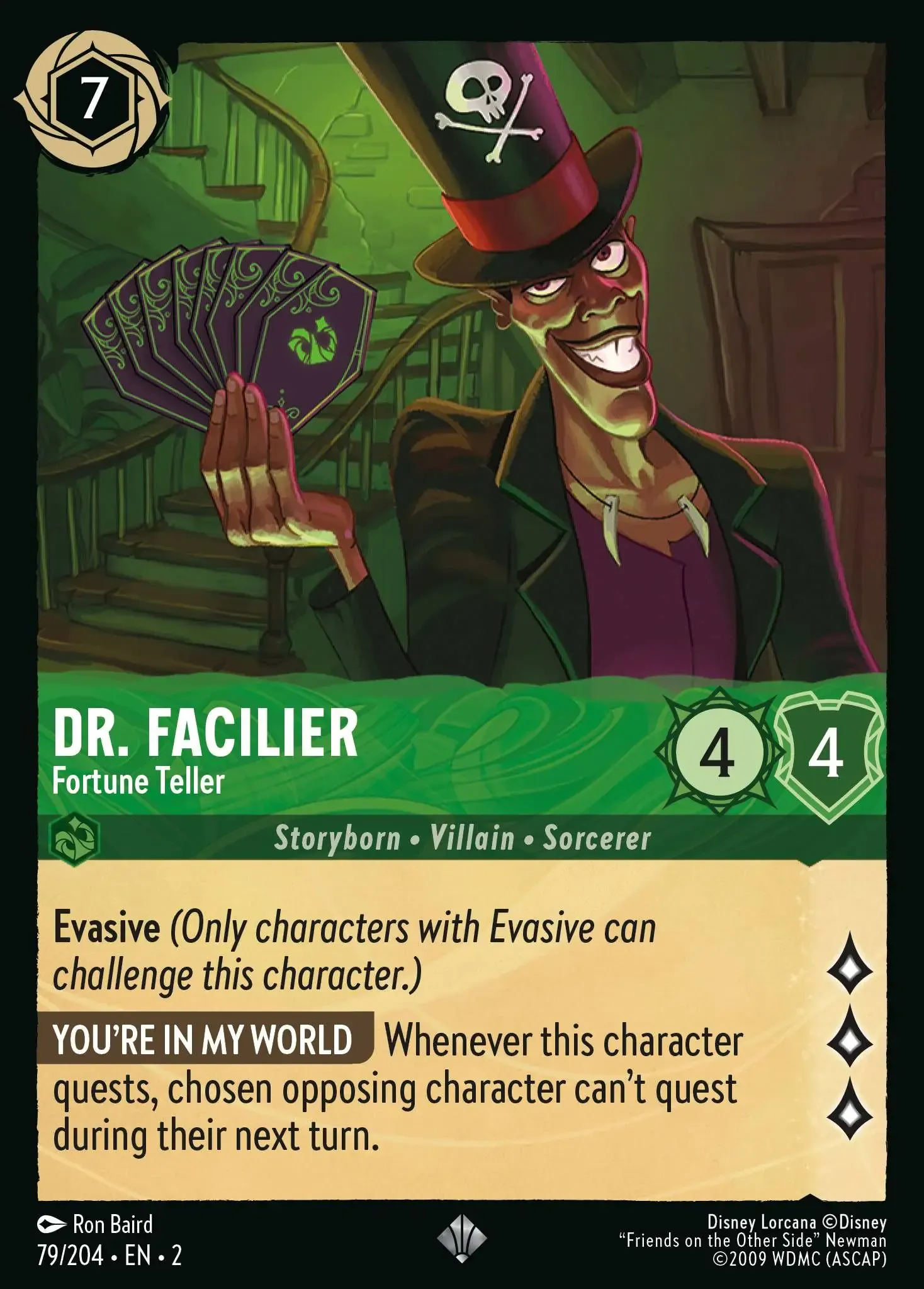 Lorcana - Dr. Facilier - Fortune Teller - Rise of the Floodborn