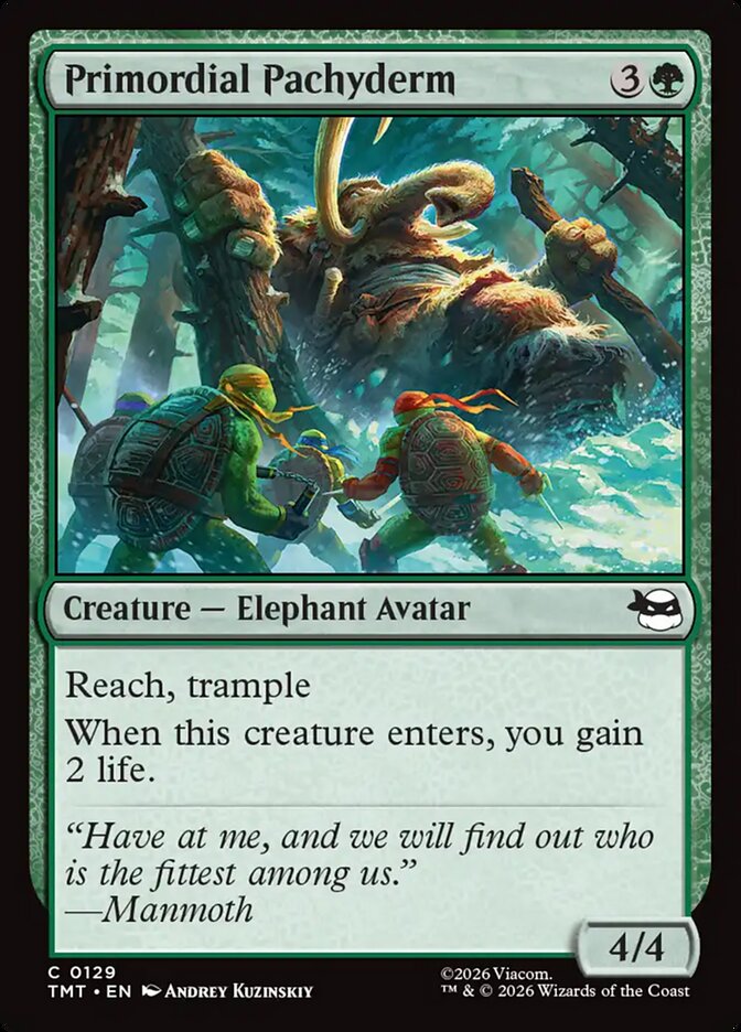 MTG - Primordial Pachyderm - Teenage Mutant Ninja Turtles (SOS)