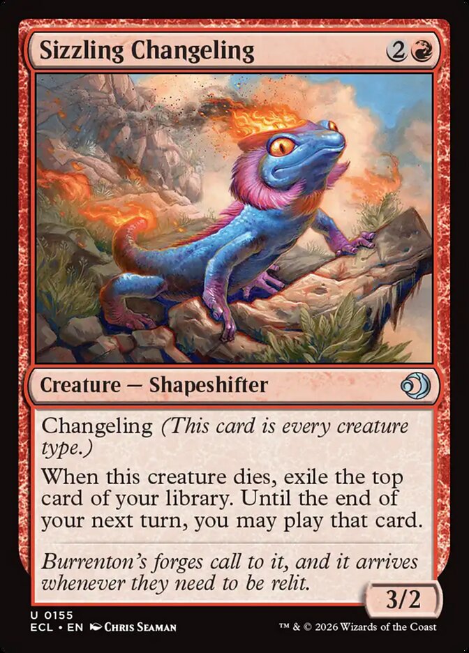 MTG - Sizzling Changeling - Lorwyn Eclipsed (SOS)