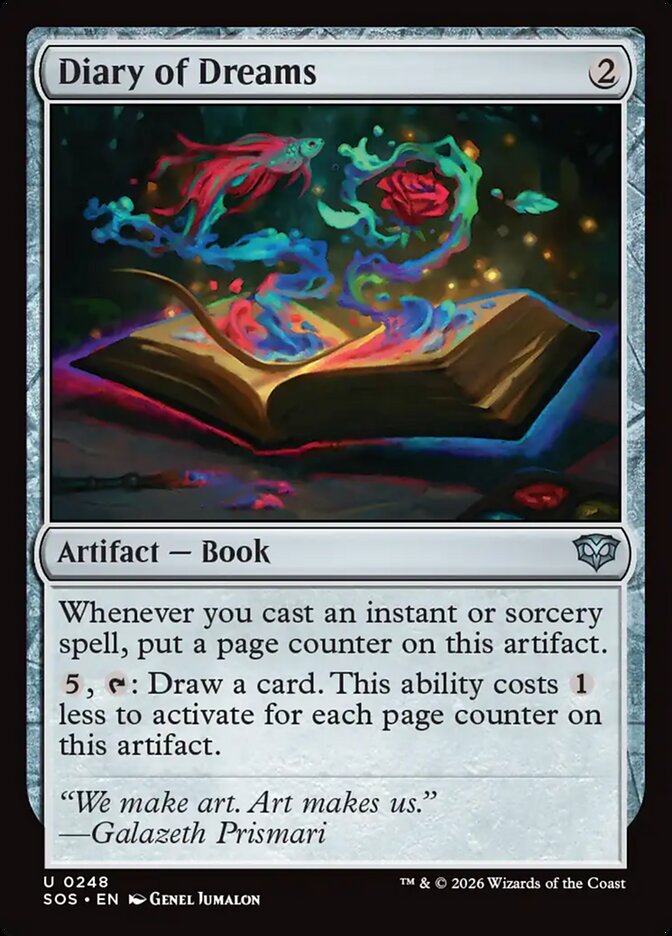 MTG - Diary of Dreams - Secrets of Strixhaven (SOS)