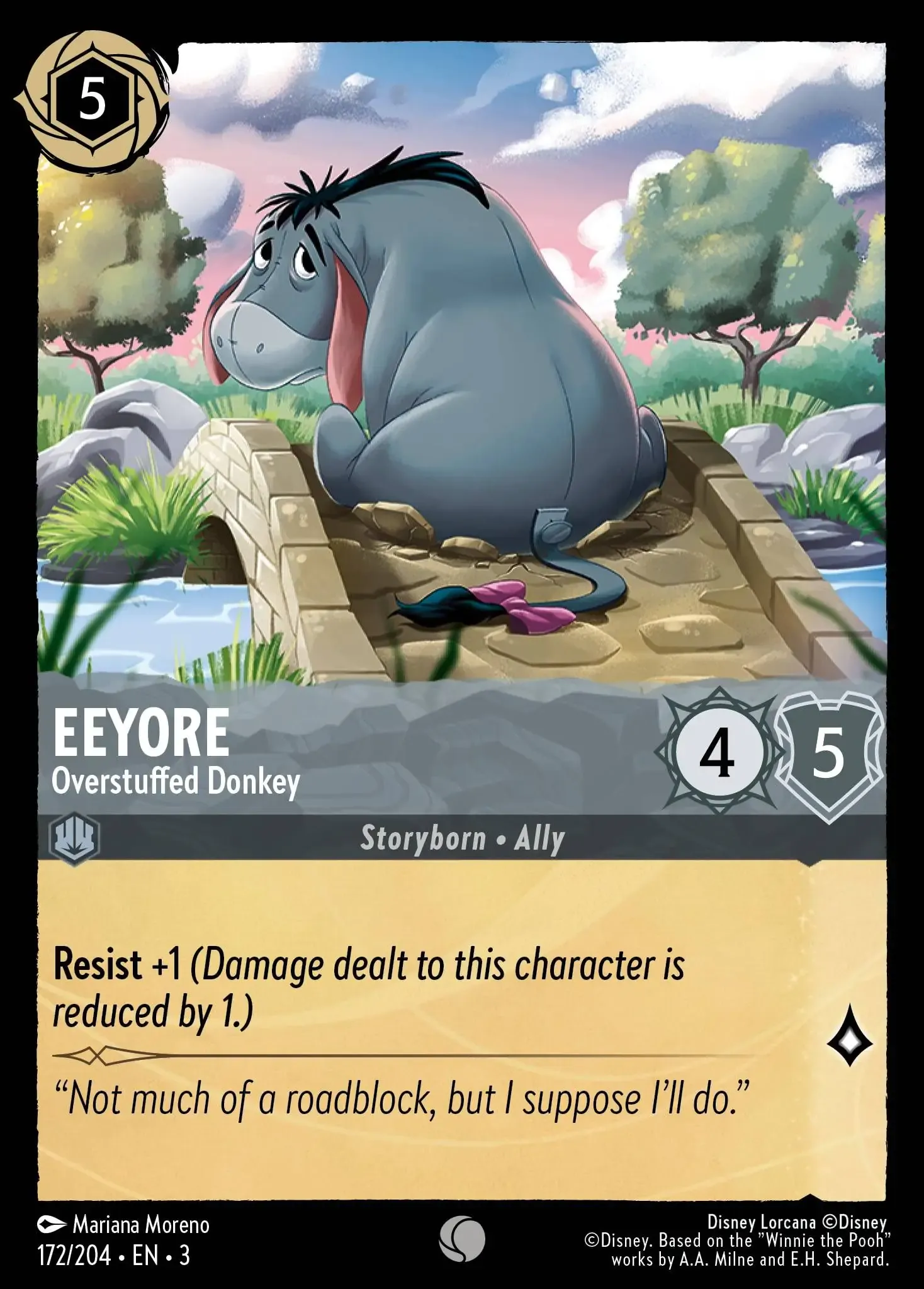 Lorcana - Eeyore - Overstuffed Donkey - Into the Inklands