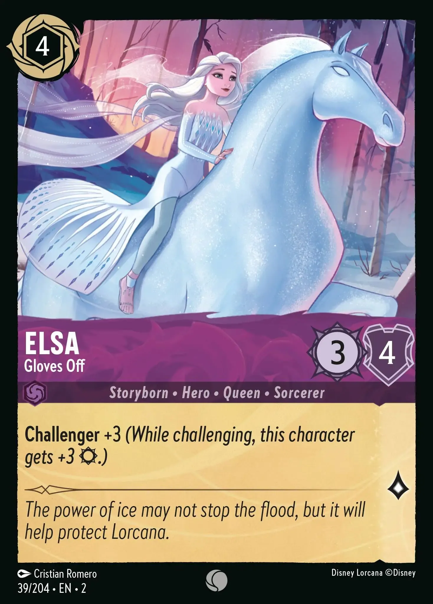 Lorcana - Elsa - Gloves Off - Rise of the Floodborn