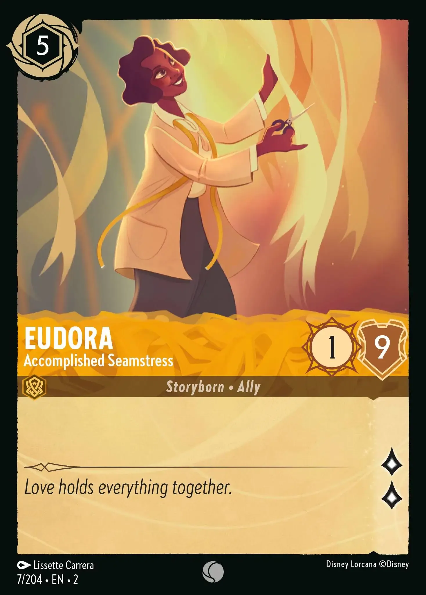 Lorcana - Eudora - Accomplished Seamstress - Rise of the Floodborn
