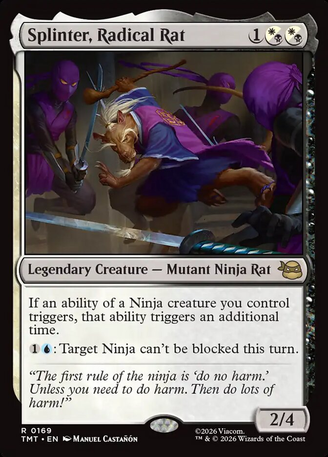 MTG - Splinter, Radical Rat - Teenage Mutant Ninja Turtles (SOS)