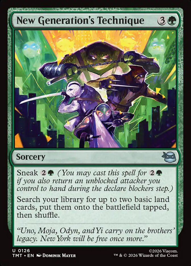 MTG - New Generation's Technique - Teenage Mutant Ninja Turtles (SOS)