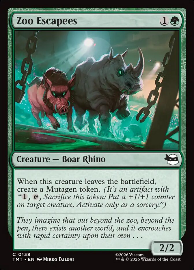 MTG - Zoo Escapees - Teenage Mutant Ninja Turtles (SOS)