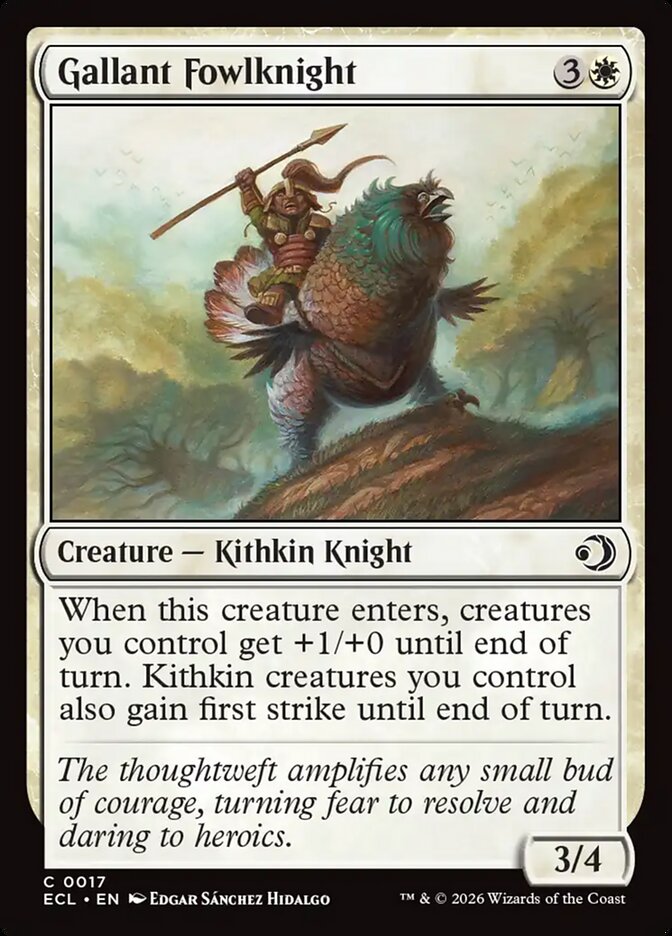 MTG - Gallant Fowlknight - Lorwyn Eclipsed (SOS)