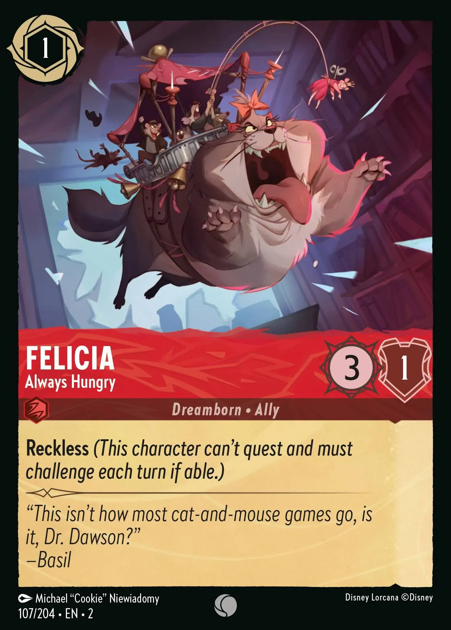 Lorcana - Felicia - Always Hungry - Rise of the Floodborn