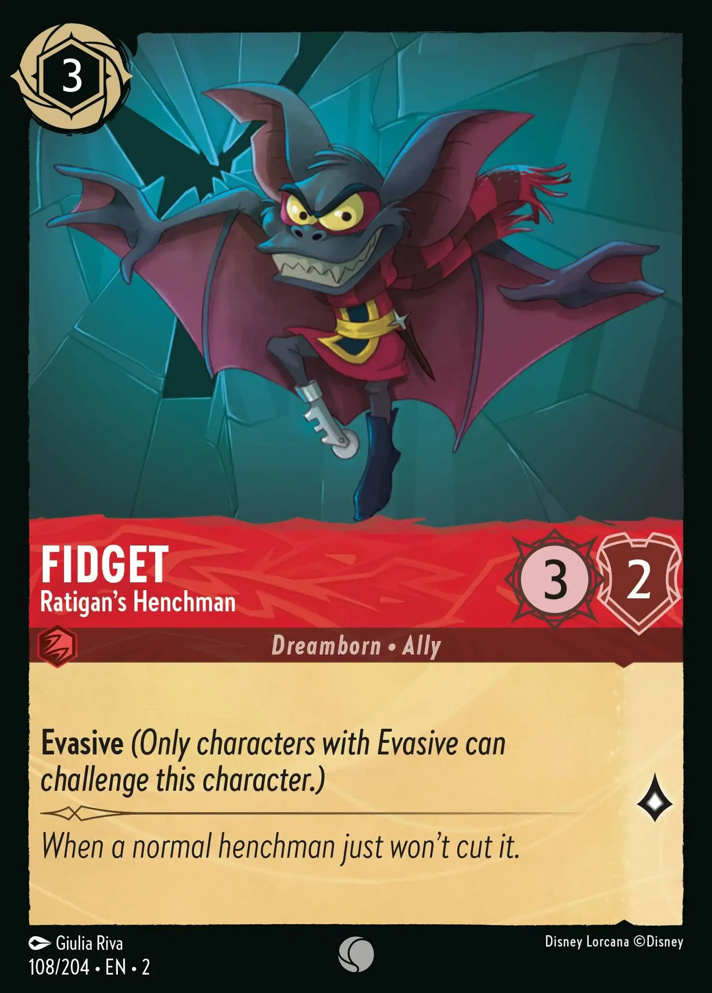 Lorcana - Fidget - Ratigan's Henchman - Rise of the Floodborn
