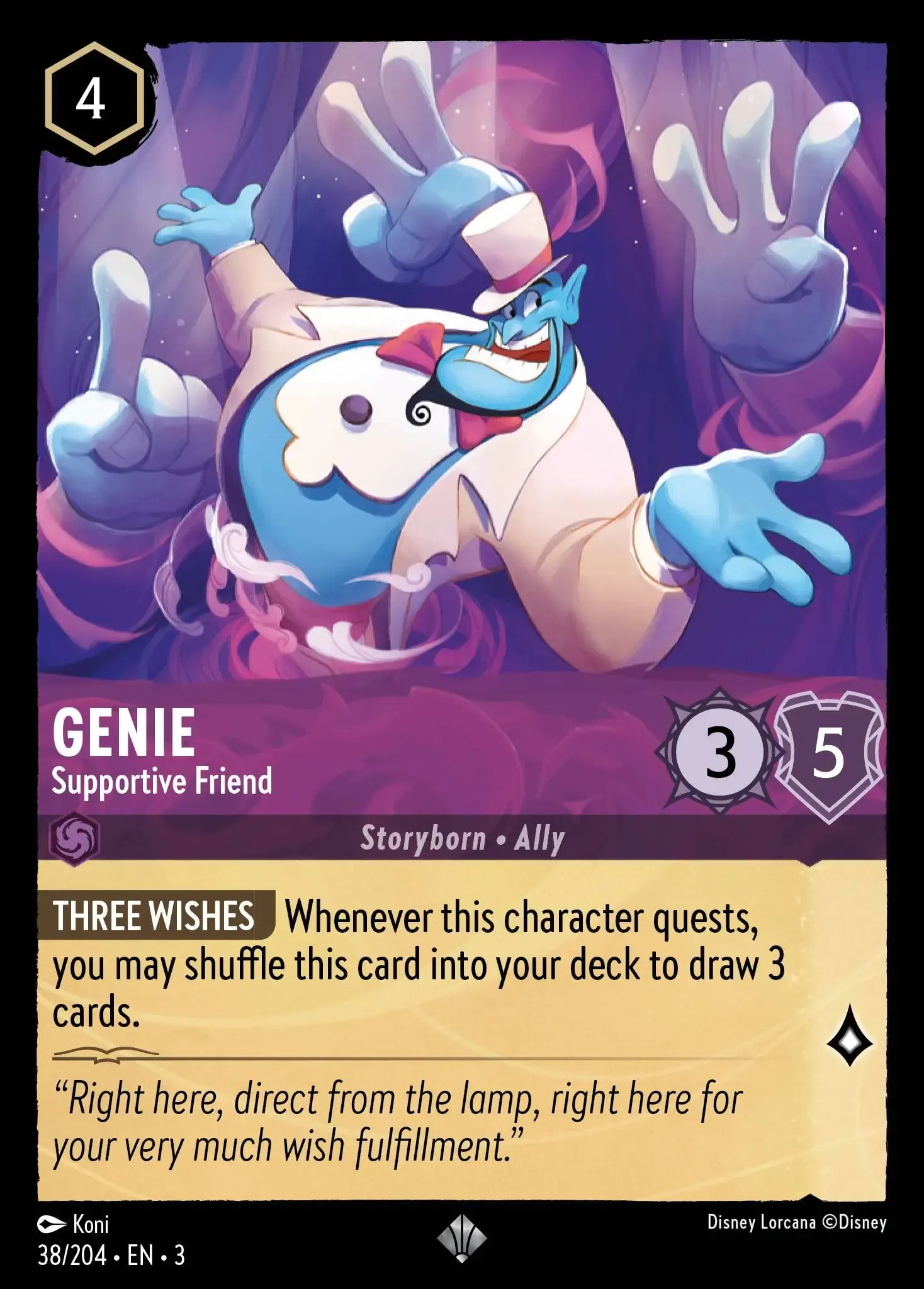 Lorcana - Genie - Supportive Friend - Into the Inklands