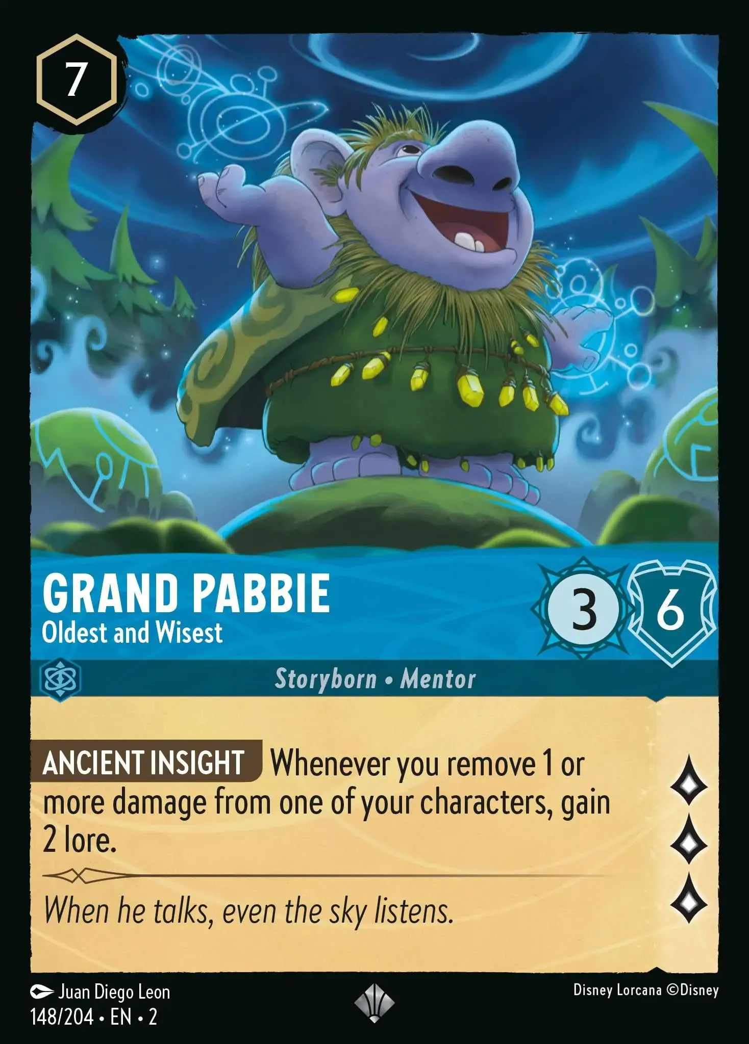 Lorcana - Grand Pabbie - Oldest And Wisest - Rise of the Floodborn