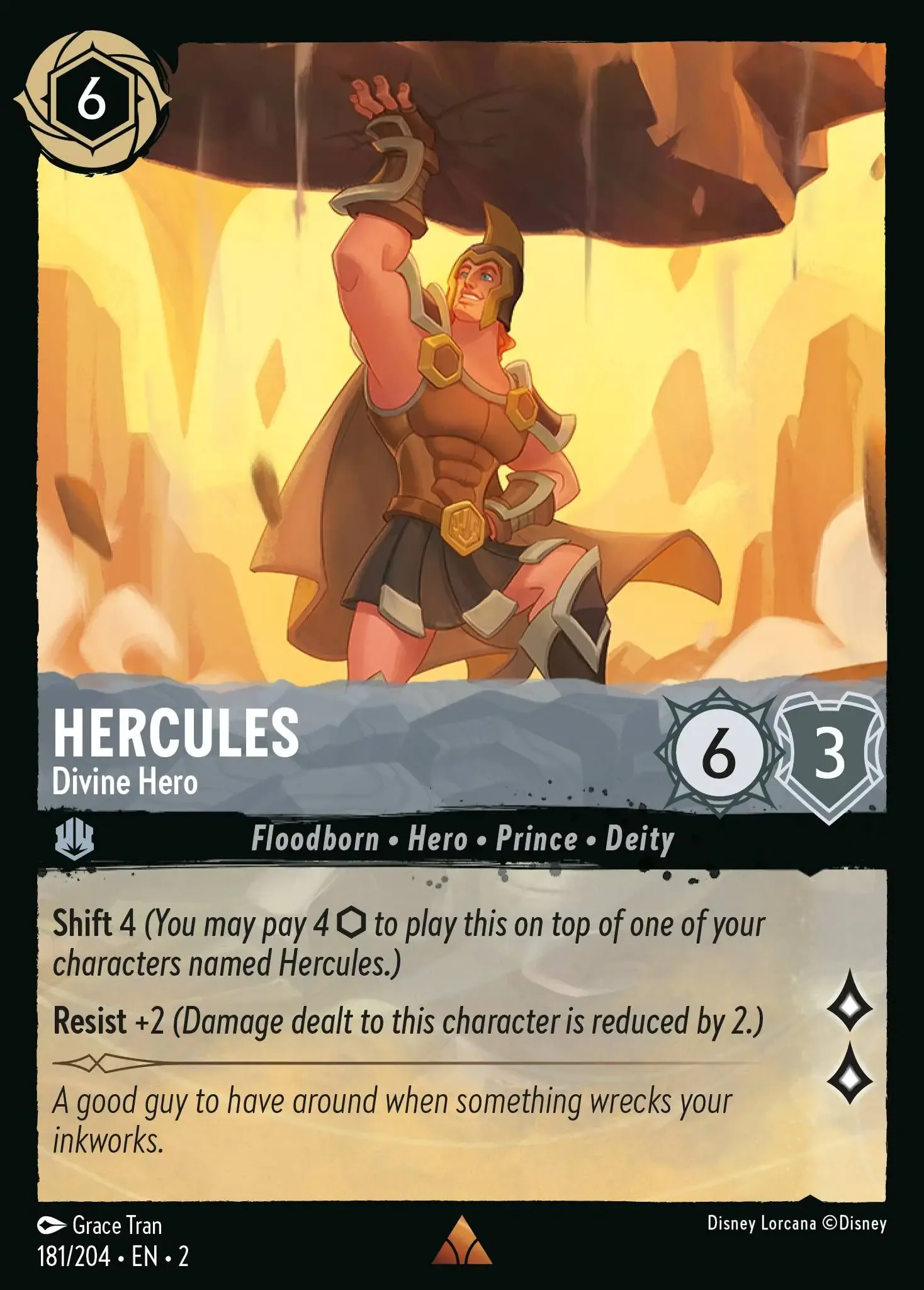 Lorcana - Hercules - Divine Hero - Rise of the Floodborn
