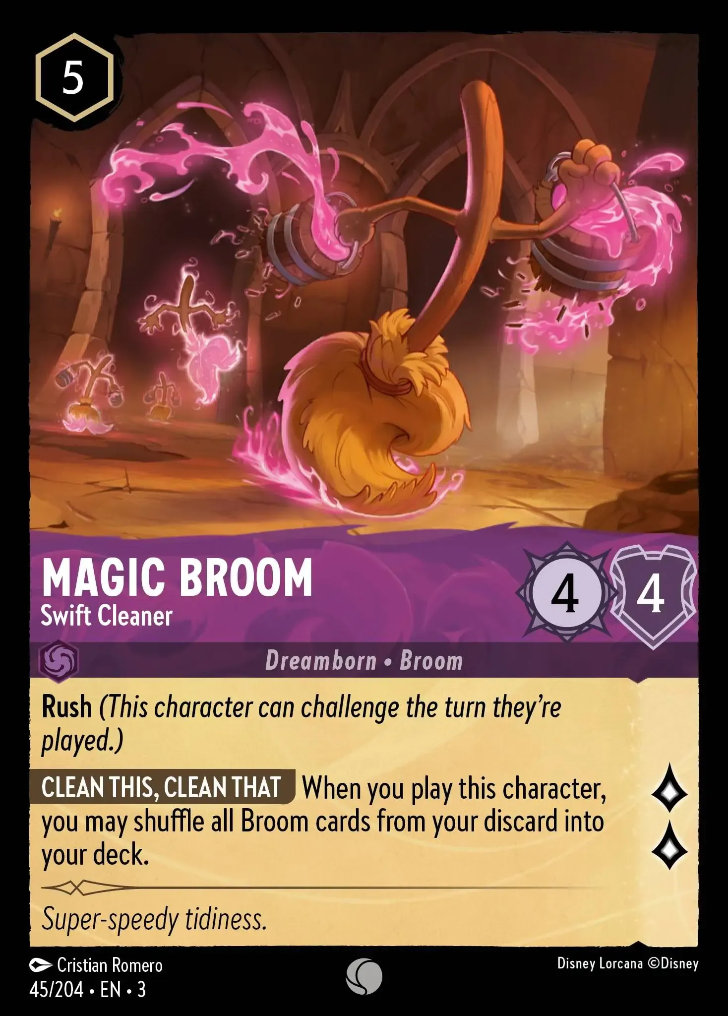Lorcana - Magic Broom - Swift Cleaner - Into the Inklands