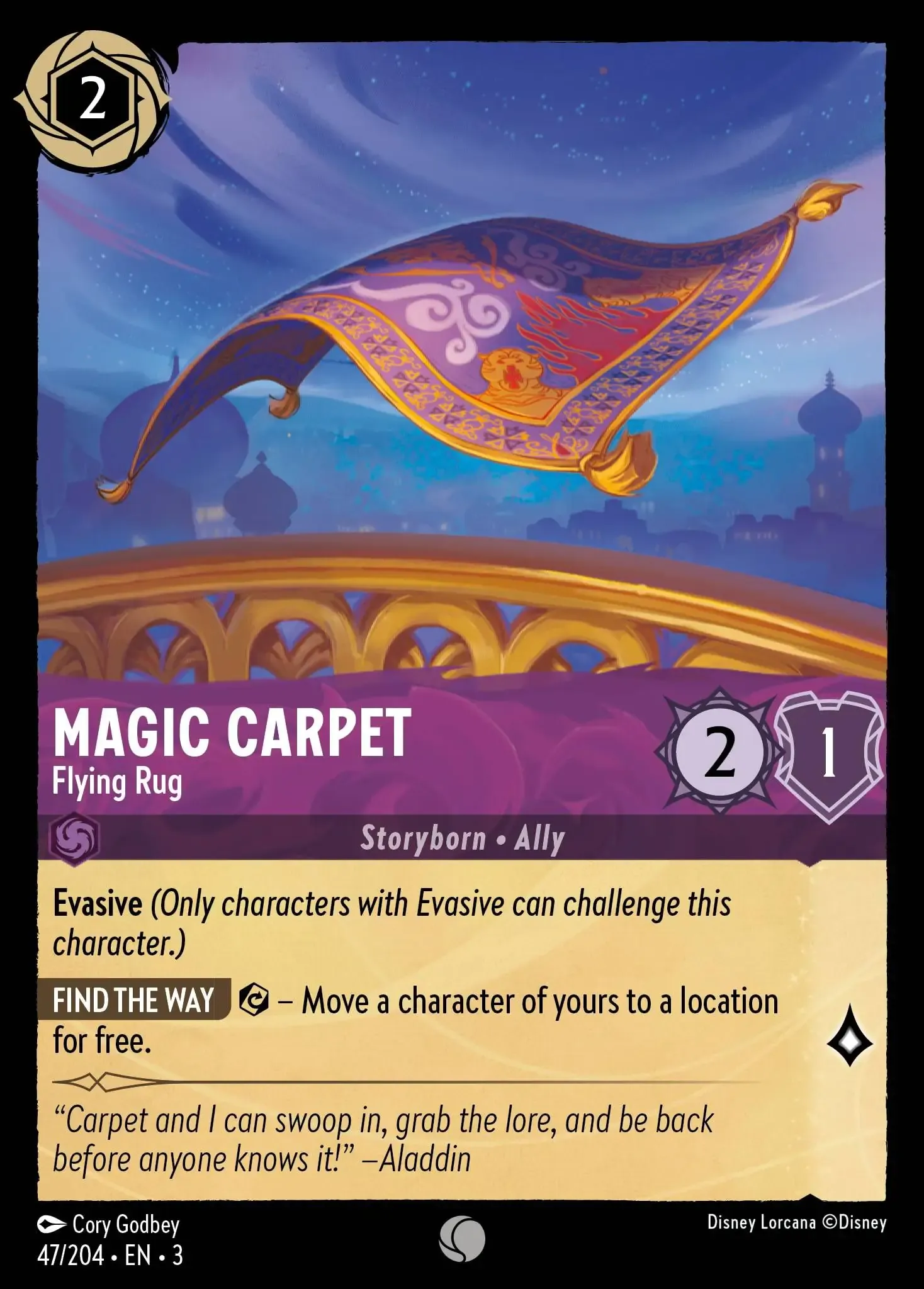 Lorcana - Magic Carpet - Flying Rug - Into the Inklands