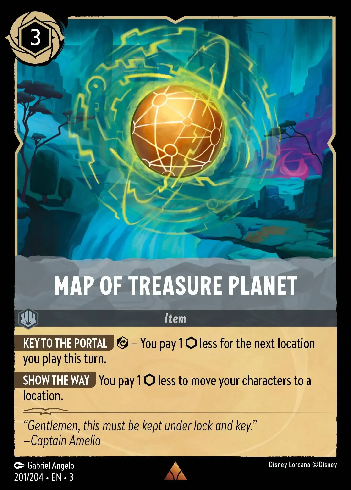 Lorcana - Map of Treasure Planet - Into the Inklands