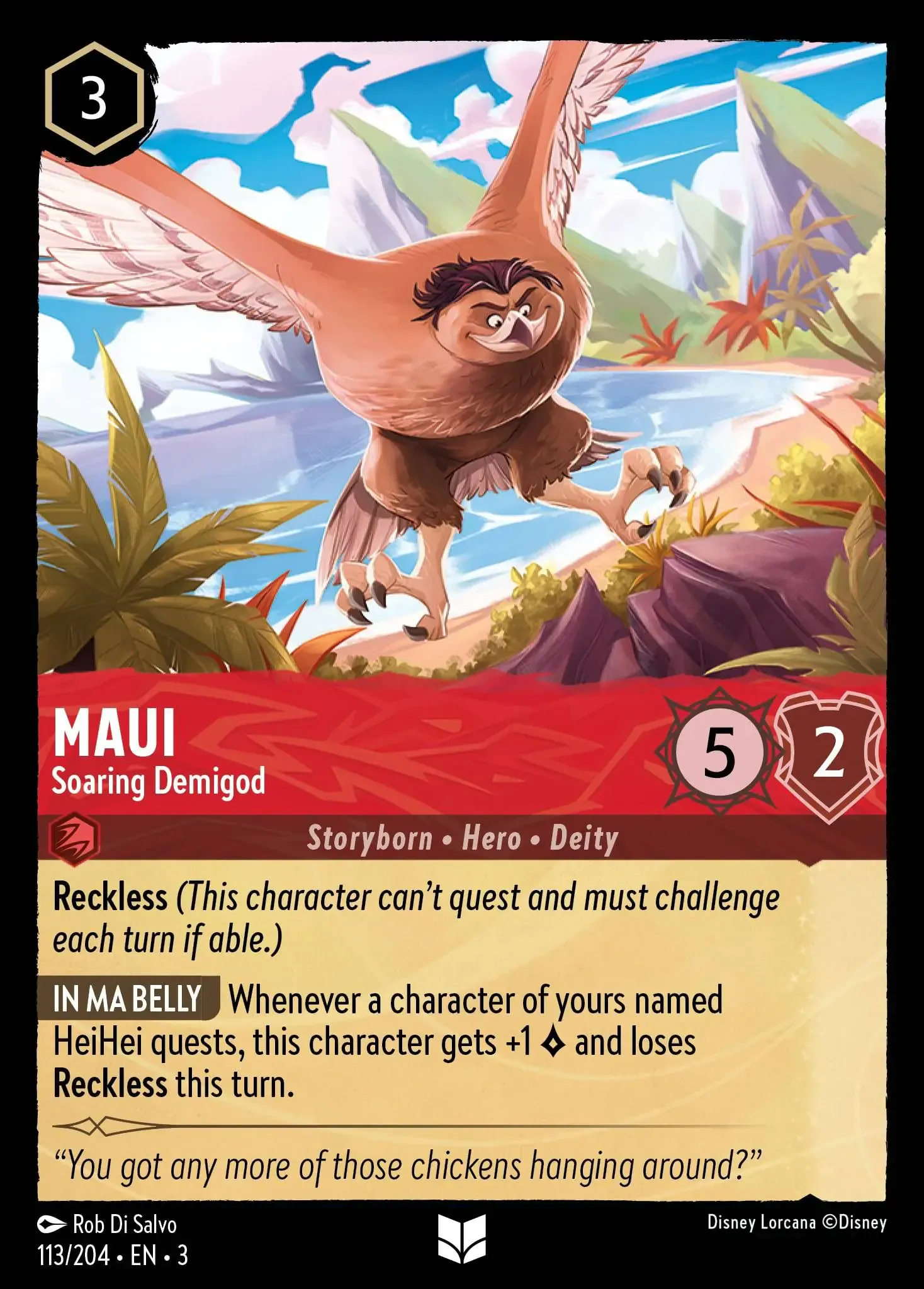 Lorcana - Maui - Soaring Demigod - Into the Inklands