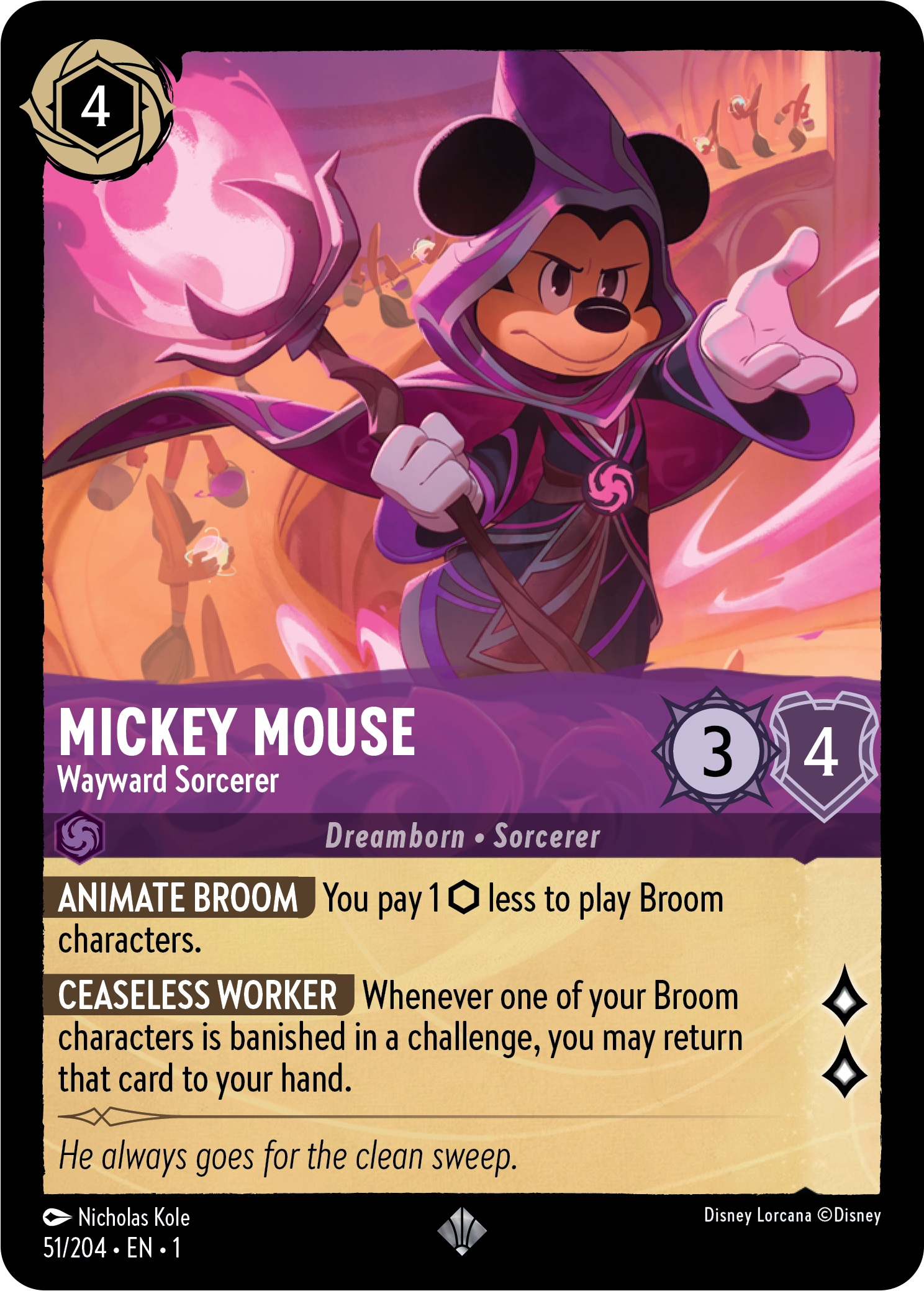 MTG - Mickey Mouse - Wayward Sorcerer - The First Chapter (SOS)