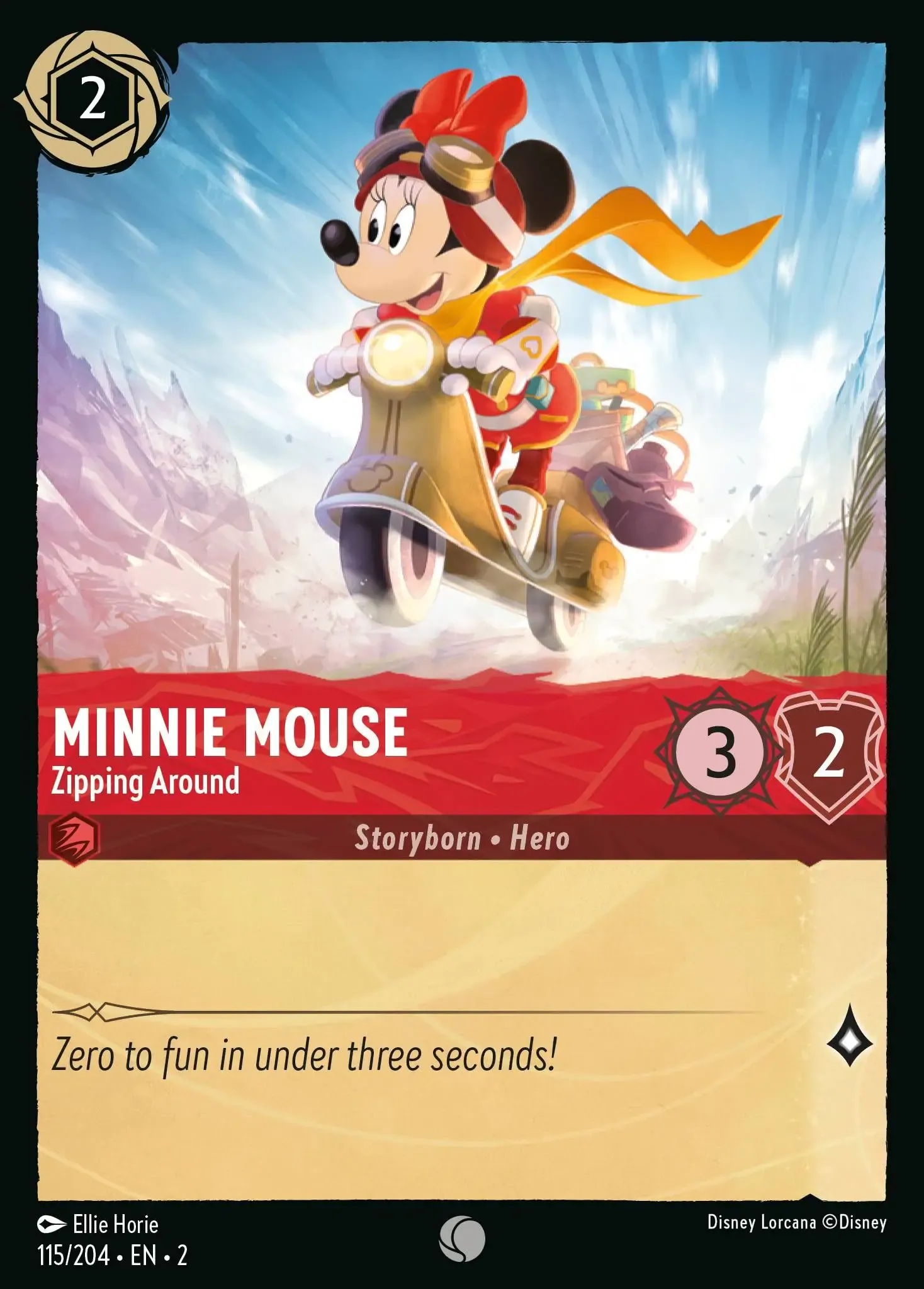 Lorcana - Minnie Mouse - Zipping Around - Rise of the Floodborn