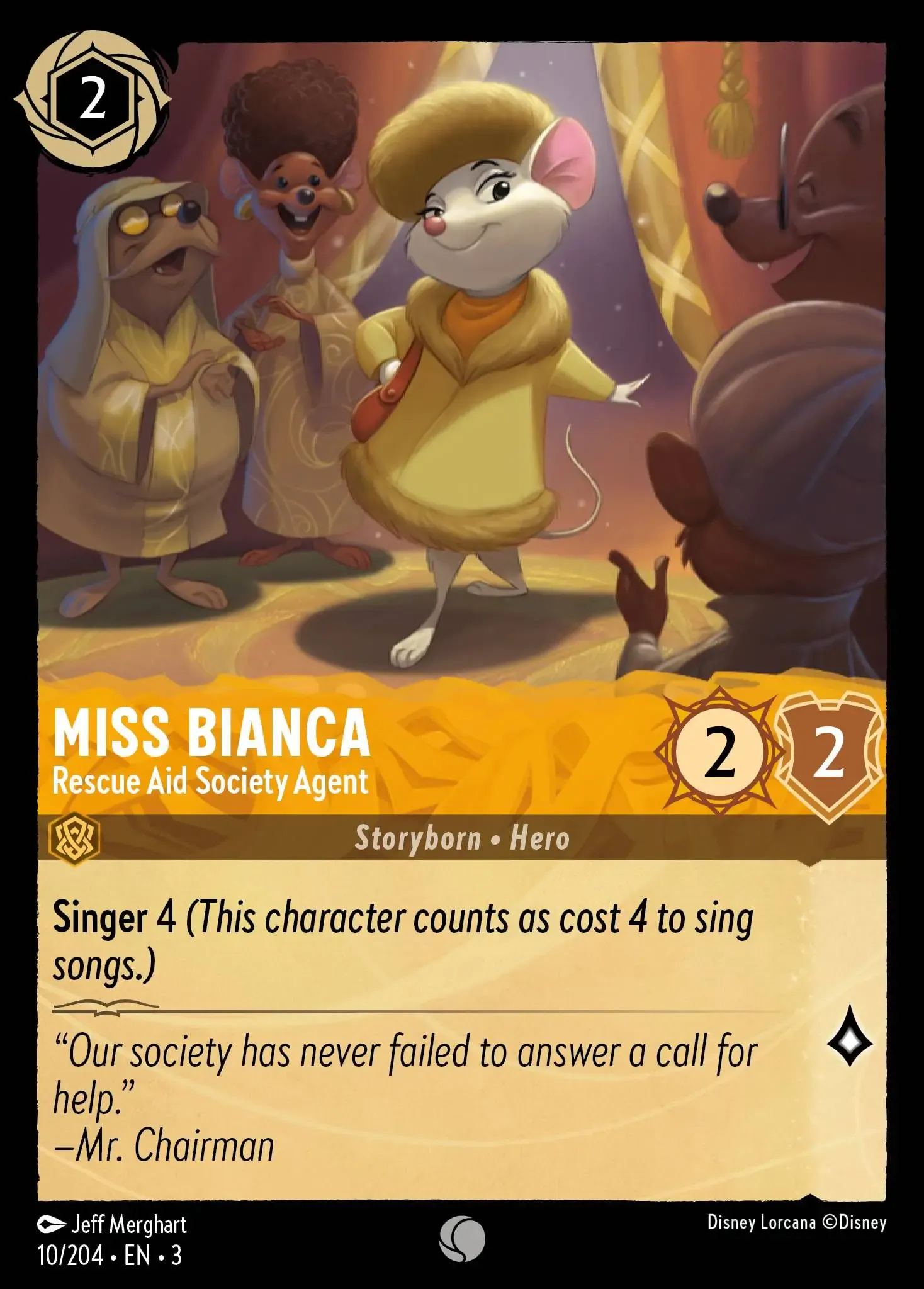 Lorcana - Miss Bianca - Rescue Aid Society Agent - Into the Inklands