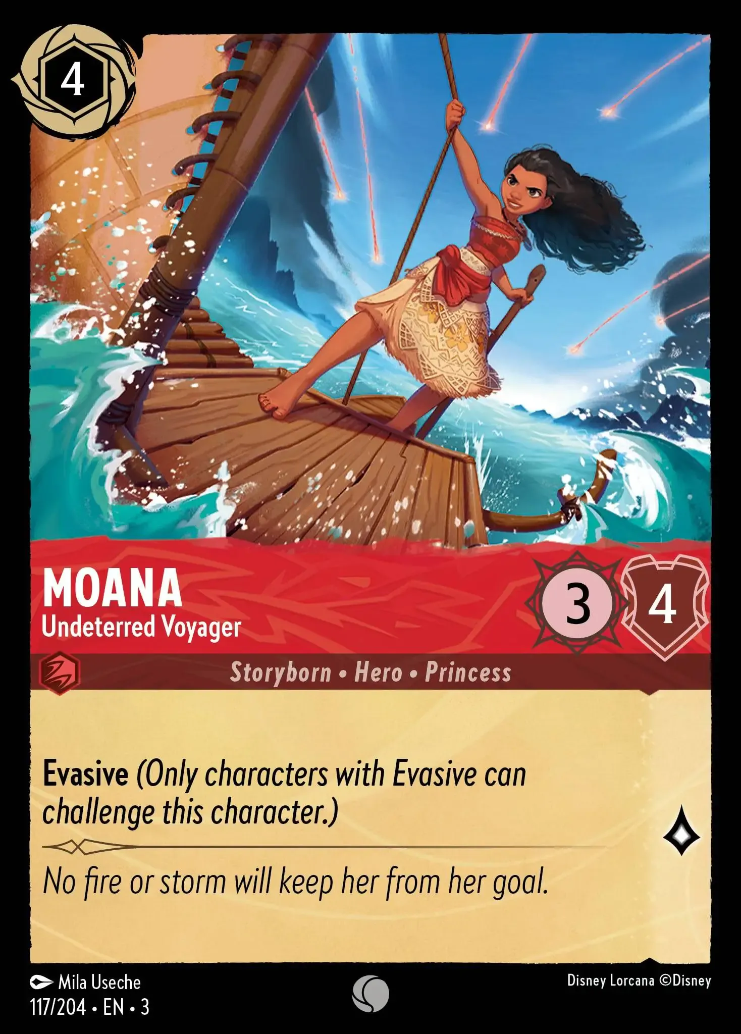 Lorcana - Moana - Undeterred Voyager - Into the Inklands