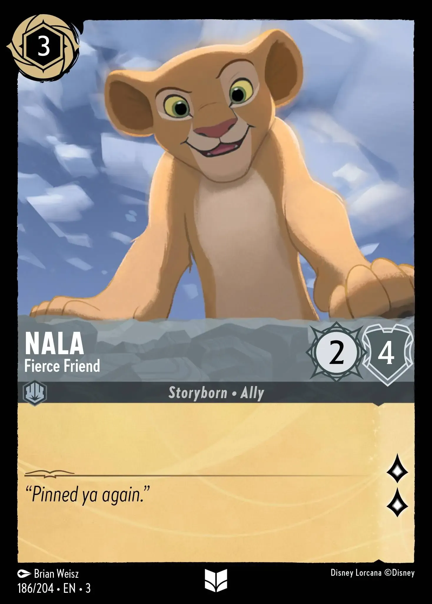 Lorcana - Nala - Fierce Friend - Into the Inklands