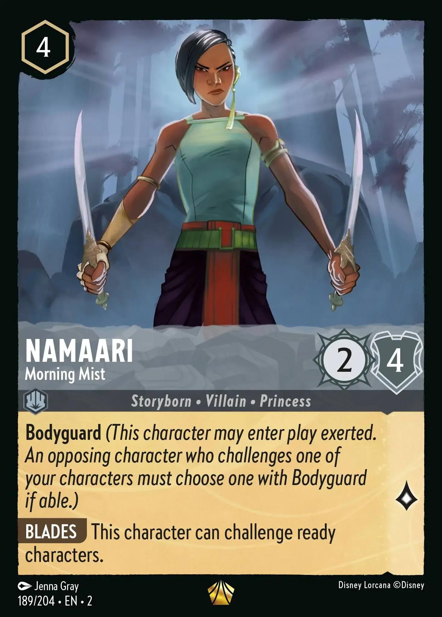 Lorcana - Namaari - Morning Mist - Rise of the Floodborn