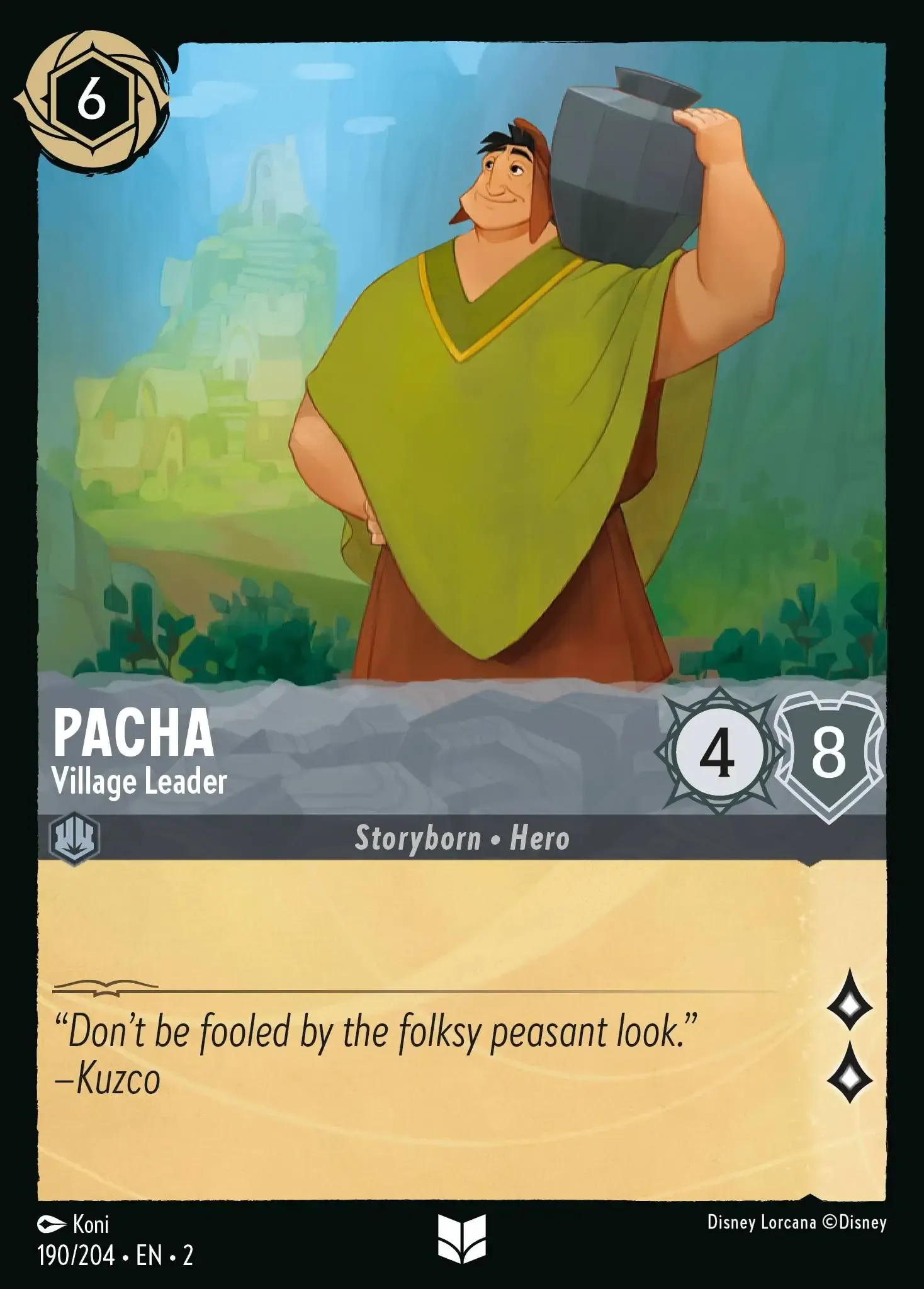 Lorcana - Pacha - Village Leader - Rise of the Floodborn