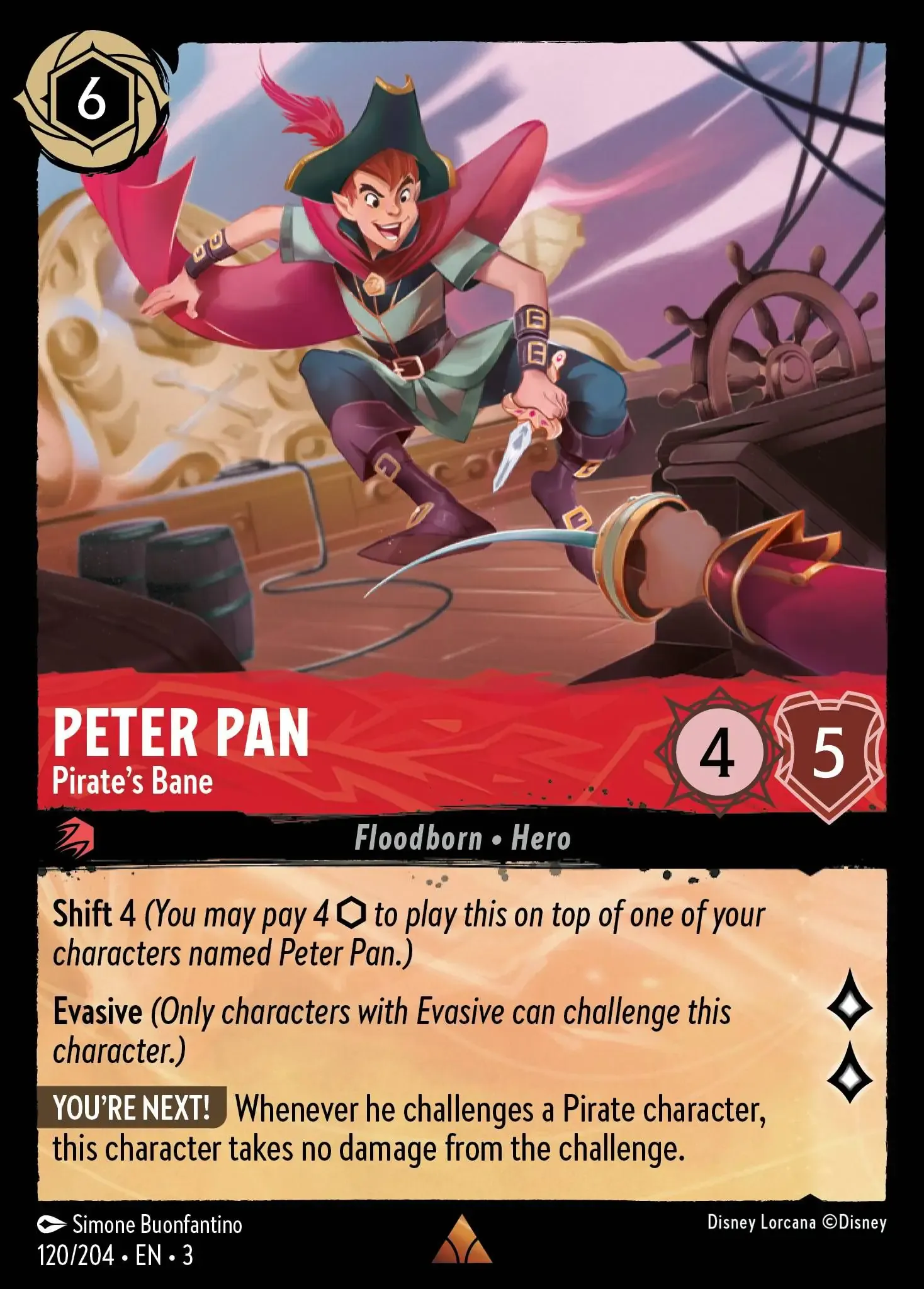 Lorcana - Peter Pan - Pirate's Bane - Into the Inklands