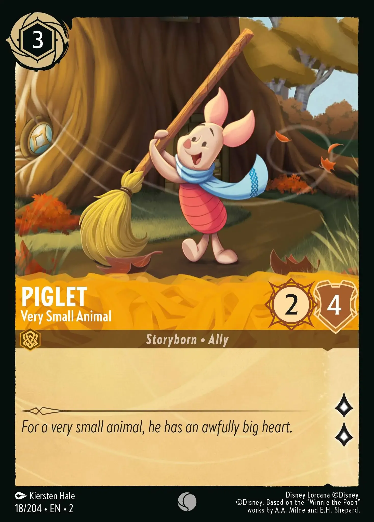 Lorcana - Piglet - Very Small Animal - Rise of the Floodborn