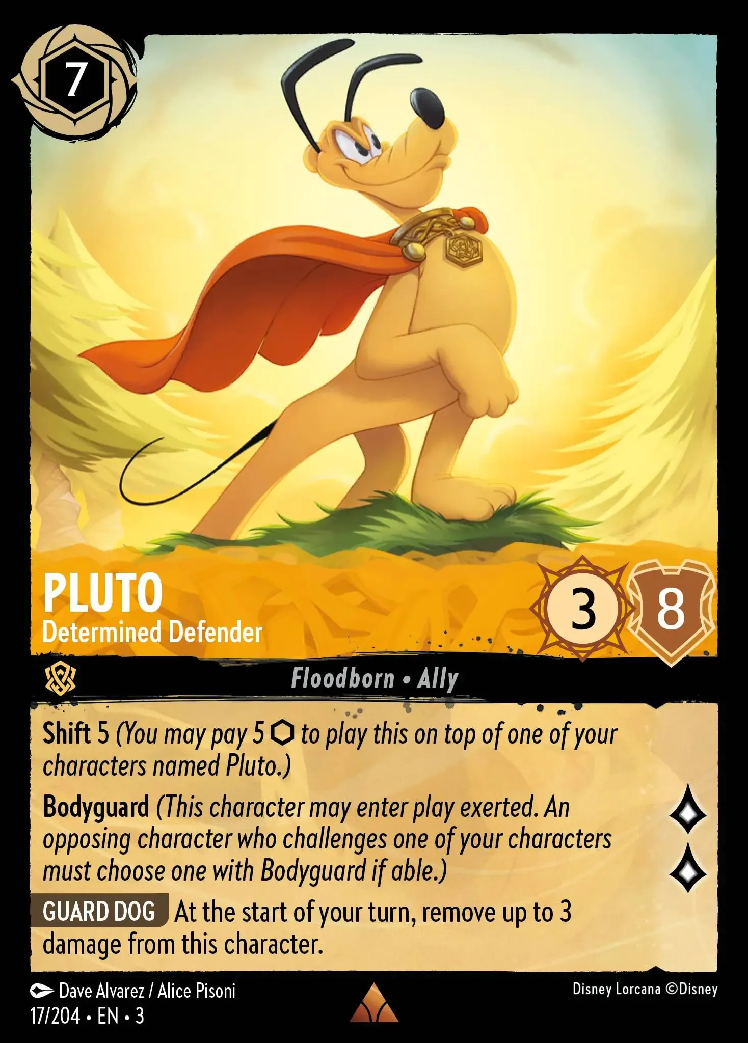 Lorcana - Pluto - Determined Defender - Into the Inklands