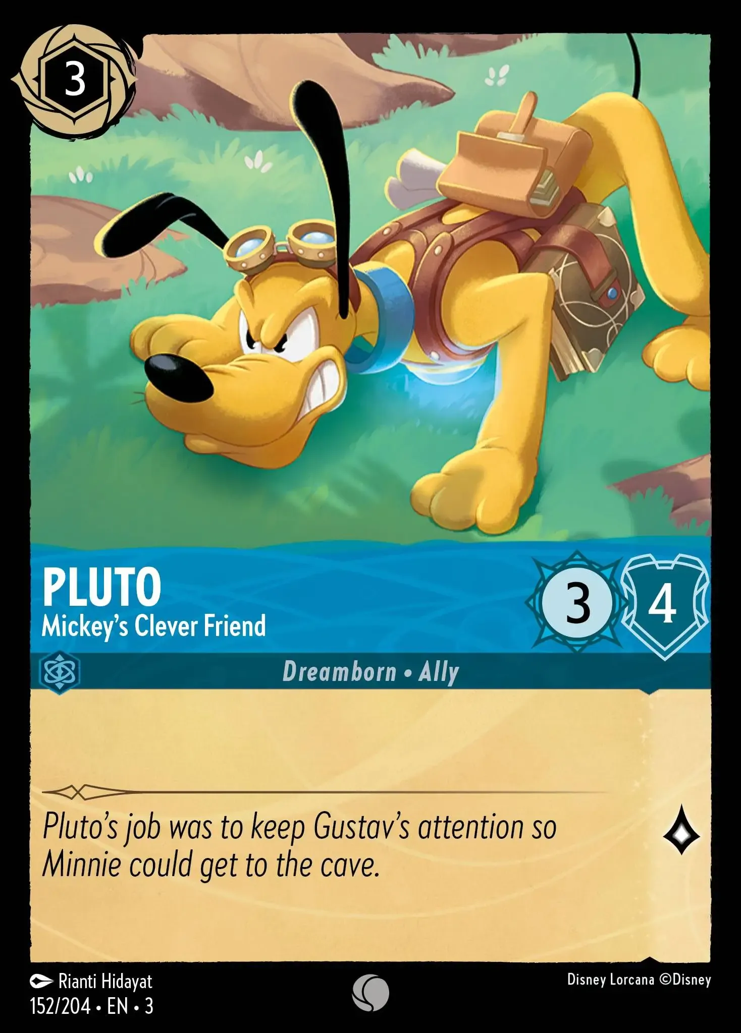 Lorcana - Pluto - Mickey's Clever Friend - Into the Inklands