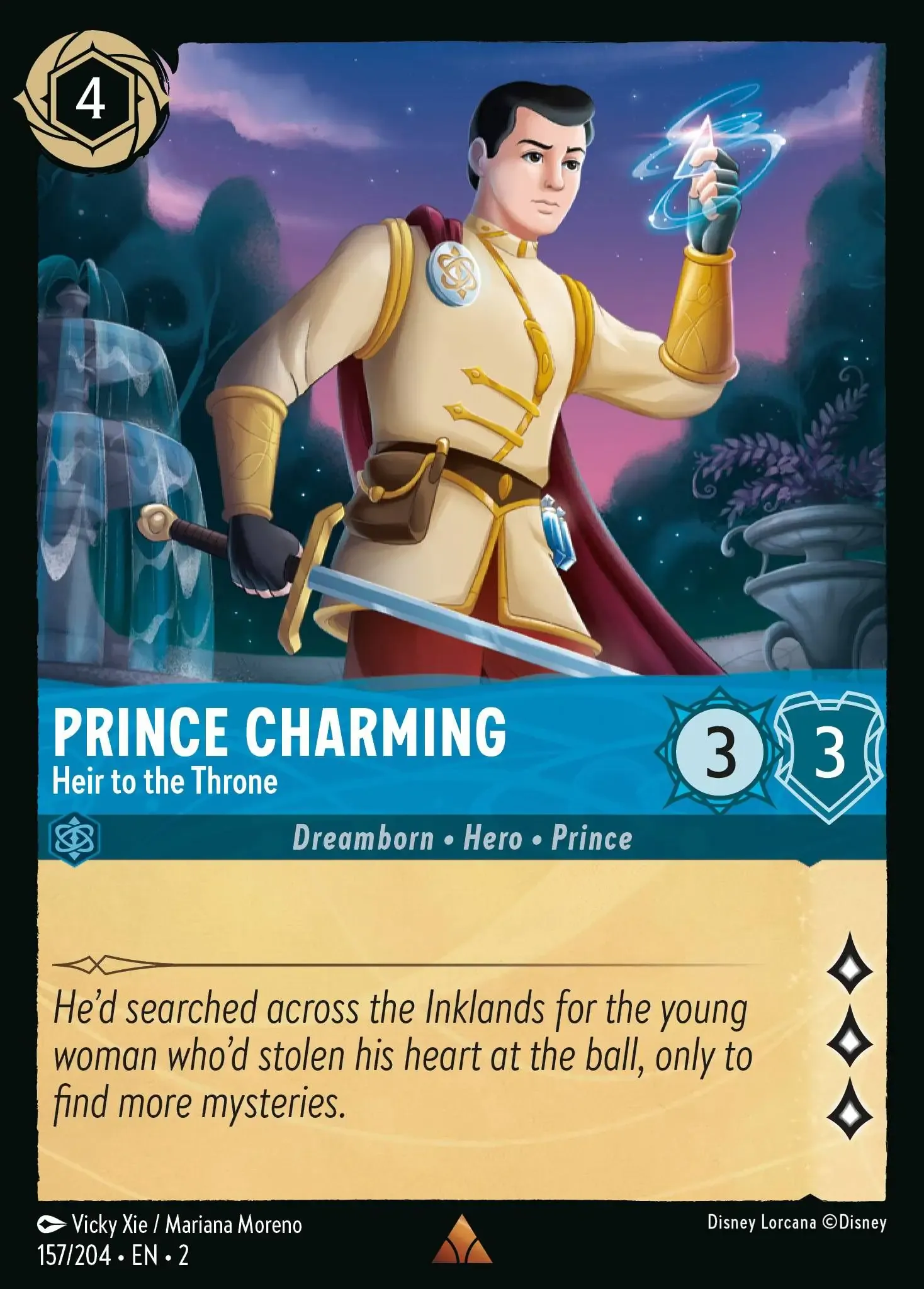 Lorcana - Prince Charming - Heir To The Throne - Rise of the Floodborn