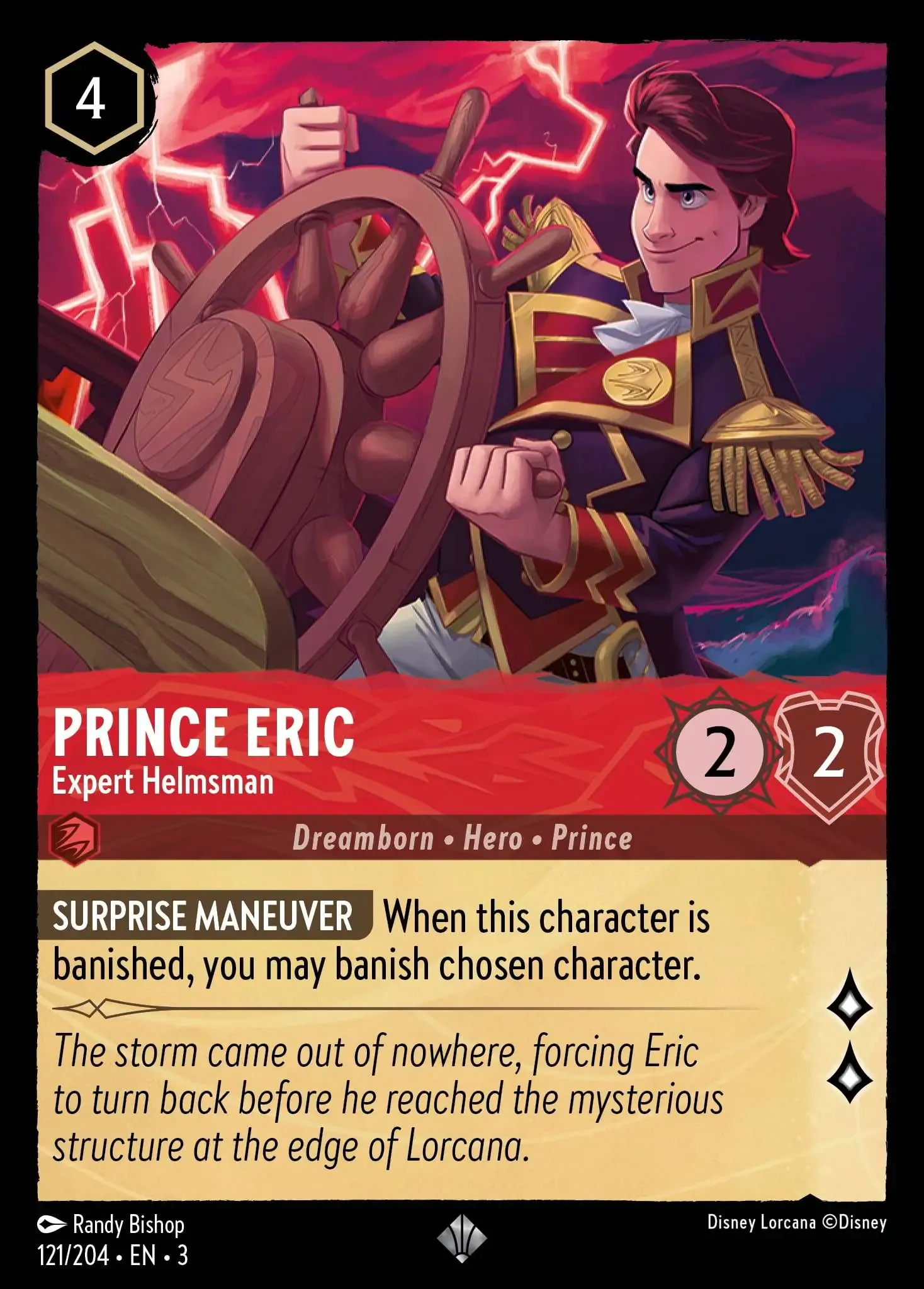Lorcana - Prince Eric - Expert Helmsman - Into the Inklands