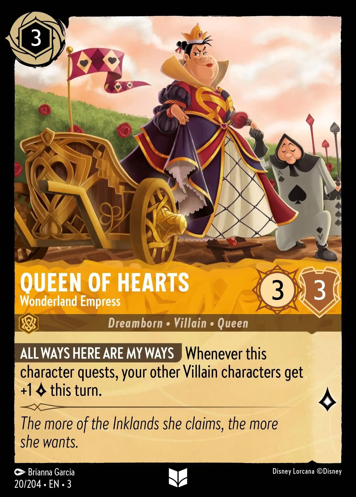 Lorcana - Queen of Hearts - Wonderland Empress - Into the Inklands