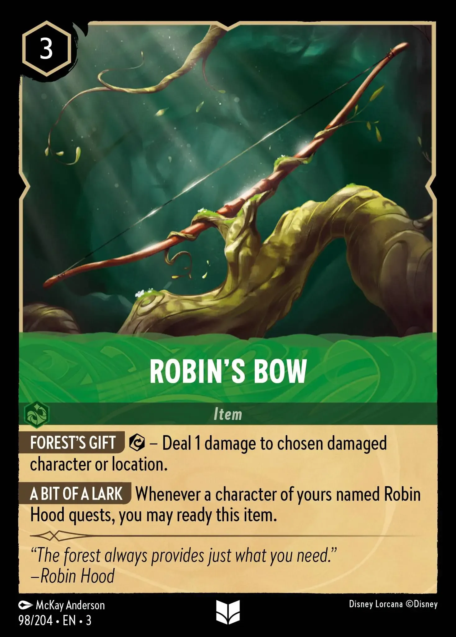 Lorcana - Robin's Bow - Into the Inklands