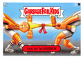 Garbage Pail Kids trading card featuring two characters in a tug-of-war pose with 'Tug of Warren' text.