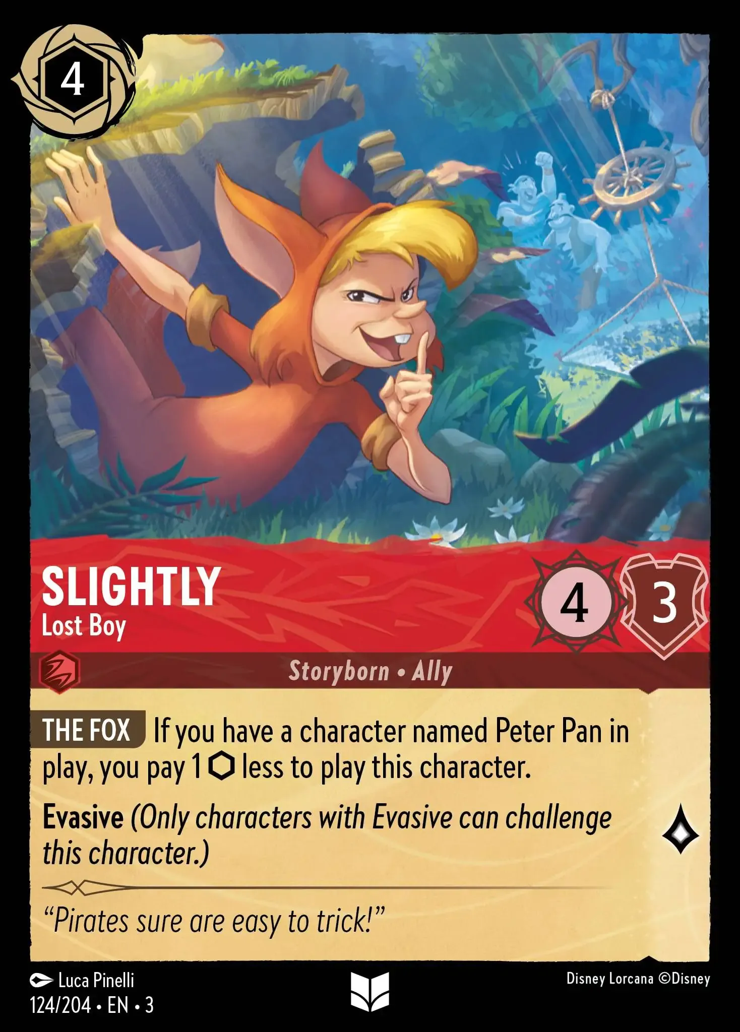 Lorcana - Slightly - Lost Boy - Into the Inklands