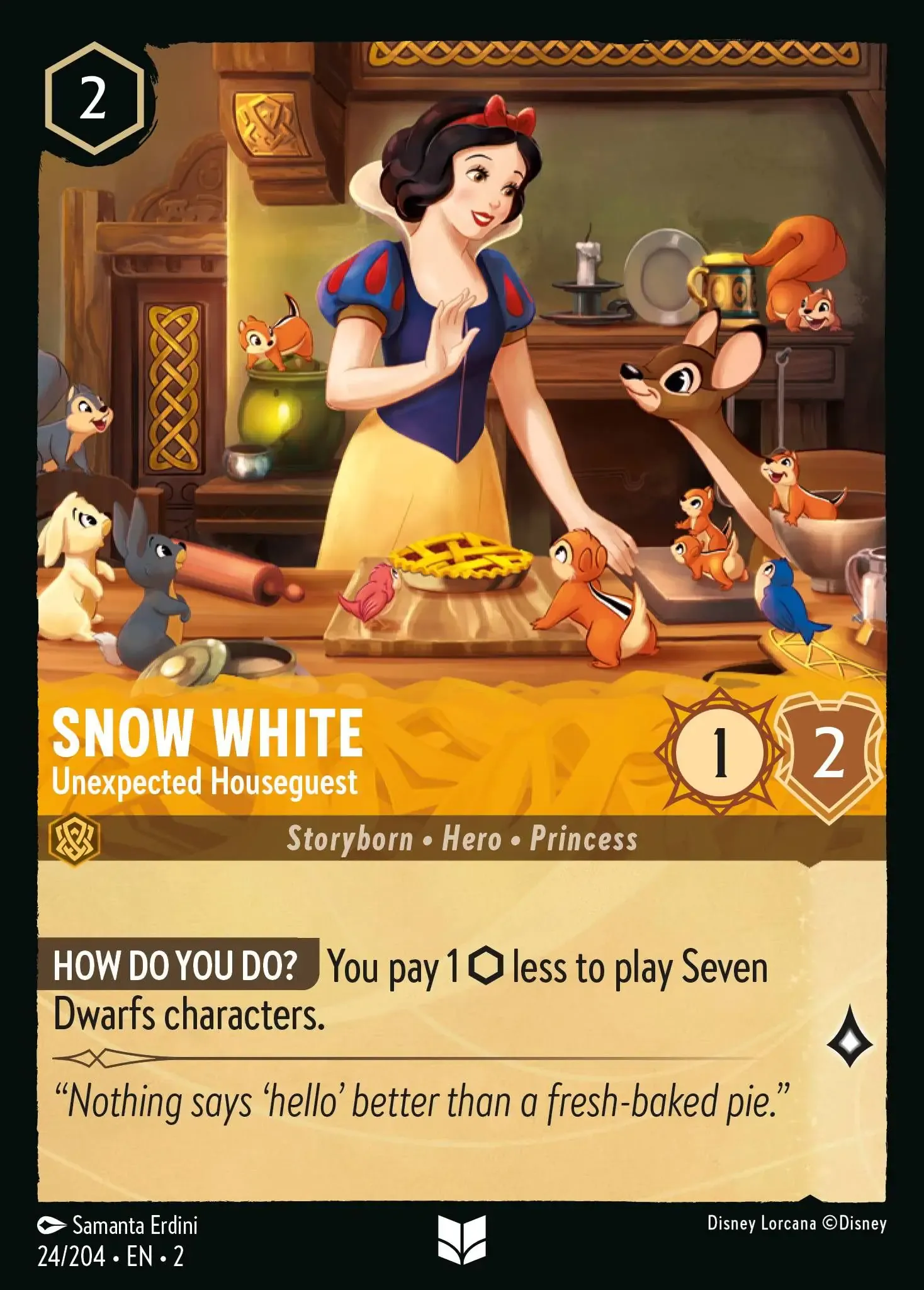 Lorcana - Snow White - Unexpected Houseguest - Rise of the Floodborn