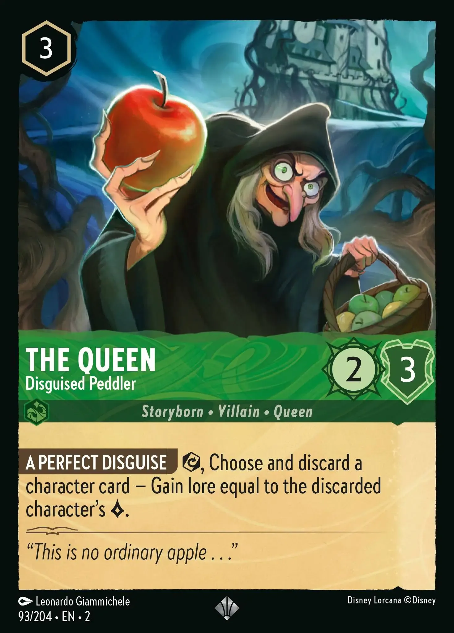 Lorcana - The Queen - Disguised Peddler - Rise of the Floodborn