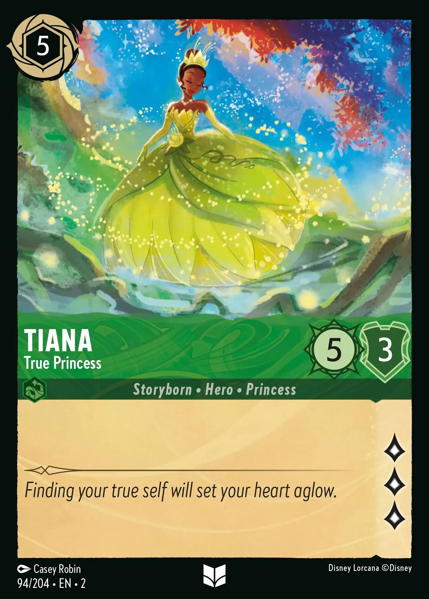 Lorcana - Tiana - True Princess - Rise of the Floodborn