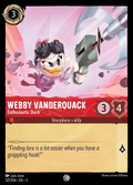 Lorcana - Webby Vanderquack - Enthusiastic Duck - Into the Inklands