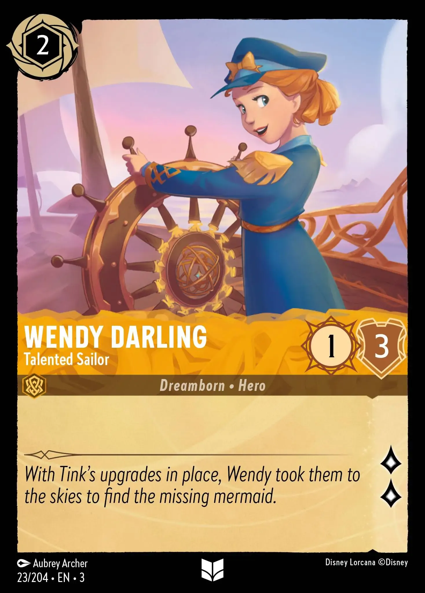 Lorcana - Wendy Darling - Talented Sailor - Into the Inklands