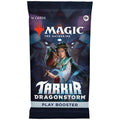 Card game booster pack for 'Magic: The Gathering' featuring Tarkir Dragonstorm on a white background.