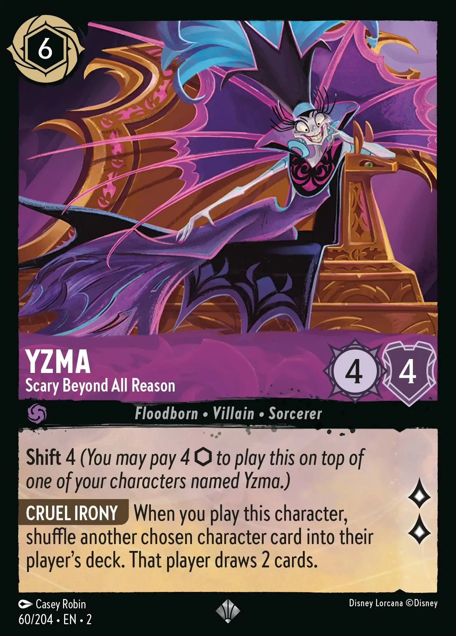 Lorcana - Yzma - Scary Beyond All Reason - Rise of the Floodborn